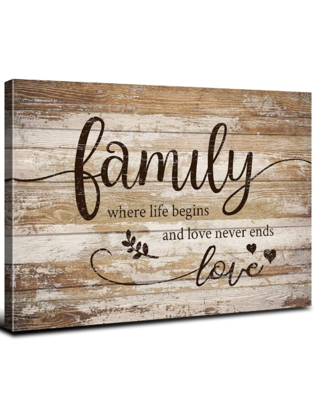 Large Rustic Canvas Wall Art for Kitchen & Living Room - Bless This Home Decor